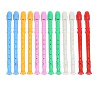 RUNROTOO 12 flauti dolci soprano per bambini, flauto in plastica stile tedesco a 8 fori con asta di pulizia, flauto per lezioni di musica elementare per principianti e studenti.