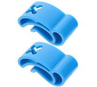 RUNROTOO 2 Pezzi Clip per Disco da Lancio Portatile in ABS Blu | Dischi Sportivi e Flying Disc, per Campeggio e Picnic, Previene la Perdita, Accessorio Pratico