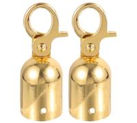 RUNROTOO 2 Pezzi Fermacorda in Acciaio Inox Gancio a Scatto, Tappi Terminali per Cavo e Estremità della Corda, Blocco per Funicolare da Terrazza, Accessori per Ringhiere e Balconi