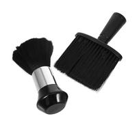 RUNROTOO 2 Pezzi Spazzola per Collo da Setole Morbide in Fibra e Manico in Abs, Design Salvaspazio Gancio, per Rimuovere Efficacemente Chioma Sparsi Durante Taglio