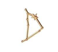 RUNROTOO 24 Pezzi Accessori Fai da Te per Gioielli Resina UV e Metallo, Charm 12 Segni Zodiacali, per Creazione di Cavigliere e Regali di Celebrazione