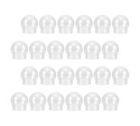 RUNROTOO 24 Pezzi Globo di Plastica Trasparente per Fai da Te con Tappo a Vite, Facile da Riempire e Sigillare, Decorazione Natalizia per Progetti DIY e Casa