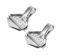 RUNROTOO 2pezzi Spremiagrumi Manuale in Acciaio Inossidabile Squeezer Frutta Ergonomico con Impugnatura Confortevole Portatile e Resistente per Agrumi come Arance Limoni e Pompelmi