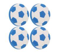 RUNROTOO 4 Pomelli in Silicone per Cassetti a Forma di Cartone Animato, Maniglie per Cameretta, Manopole di Trazione per Armadi e Mobili, Set per Cucina e Bagno, Colore Blu Calcio