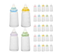 RUNROTOO 40 mini biberon per : contenitori per il latte in miniatura - Accessori per case delle per baby shower, battesimi e rivelazioni del - Decorazioni per micro paesaggi