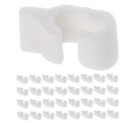 RUNROTOO 48 Connettori per Griglia in Plastica Bianca per Scaffalature e Recinzioni per Animali Domestici Fibbie di Collegamento per Porte e Armadi Modulari