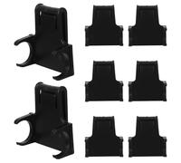 RUNROTOO 8 basi di fissaggio per luce per casco da saldatura - Clip per lampada frontale di facile installazione - Parte di ricambio per luce di sicurezza per casco da miniera e da costruzione