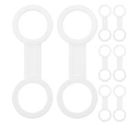 RUNROTOO 8 Pezzi di Fermagli in Silicone per boccaglio - Clip di Fissaggio per Cinturino della Maschera Subacquea - Supporto per Tubo da Snorkeling - Clip di Ricambio per Nuoto subacqueo