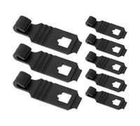 RUNROTOO 8 pezzi Fibbia di montaggio per dash cam per specchietto retrovisore, gancio in plastica per DVR auto, fissaggio cinghia dash cam, per registratore di guida interno auto