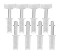 RUNROTOO 8 ruote di guida superiori e perno per porta a soffietto da 3/8”, scorrimento silenzioso e riduzione delle vibrazioni, parti di riparazione per dispensa e armadio pieghevoli - Set di