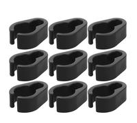 RUNROTOO 9 clip per microfono per stativo - Clip in plastica per cavi per asta microfonica - Morsetti per microfono, accessori da studio - Supporti per cavi da 20 mm di diametro - Migliore gestione