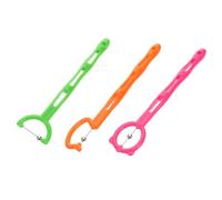 RUNROTOO Allenatore in Acciaio Inox e Abs per Bambini 3 Pezzi per Punta della Lingua Rinforzante Muscolare Orale Migliora la Flessibilità lo Sviluppo del Linguaggio