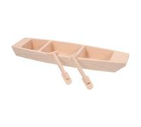 RUNROTOO Barca in Legno Rustica Decorativa a Forma di Barca, Kit per Decorazione Camera da Letto e Soggiorno, Facile da Dipingere e Creativo