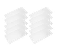 RUNROTOO Base per Borse all Uncinetto in Acrilico 2mm, 10 Pezzi, Rettangolare, Trasparente e Resistente, per Progetti Fai da Te di Borse e Cestini