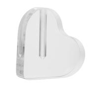 RUNROTOO Base per Composizioni Floreali a Forma di Cuore in Acrilico Trasparente, Porta Rose Solido per Esposizione Fiori, Supporto Decorativo per Matrimoni e Feste Romantiche