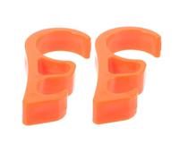 RUNROTOO Blocca Leva Freno per Veicoli a Due Ruote e Bicicletta 2 Pezzi in Plastica Abs Arancione, Accessorio Antiscivolo per Freni, per Mountain Bike e Veicoli Fuoristrada