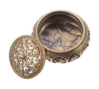 RUNROTOO Brucia Incenso Grani in Ottone Design dello Zodiaco Cinese Bruciatore di Incenso per Aromaterapia e Relax per Studio e Regalo