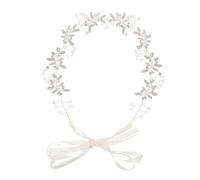 RUNROTOO Cerchietto per Capelli Argento con Cristalli in Lega, Accessorio Raffinato per Decorazione Capelli e Fotografia di Classe