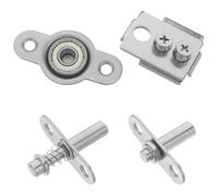 RUNROTOO Cerniera girevole per porta a scomparsa: cerniera girevole regolabile in altezza con accessori per porte pieghevoli, ideale per la riparazione di pareti divisorie in camera da letto, dispensa