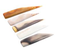RUNROTOO Coltello di Agata Naturale per Lucidare Gioielli in Oro e Argento, Strumento Professionale per Brillare e Levigare, Set da 5 Pezzi Design Misto per Colore Casuale Stili Multipli