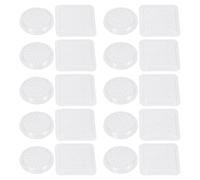 RUNROTOO Contenitore per Colla Ciglia 40 Pezzi in Plastica Bianco per Uso Professionale Applicazione e Rimozione Ciglia Extension