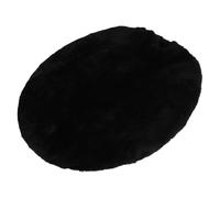 RUNROTOO Copertura per Coperchio WC in Poliestere Nero, Protettore Elegante e Resistente all'Usura per Coperchio del WC, Adatto per Bagno Minimalista