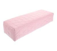 RUNROTOO Cuscino Poggiamano e Protegge Tavolo per Manicure in Pu e Spugna Rosa, Riduce Affaticamento Polso per Nail Art e Saloni di Bellezza