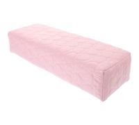 RUNROTOO Cuscino Poggiamano per Manicure in Pu e Spugna Morbida Rosa, Resistente allo Sporco per Nail Art Professionale a Casa o Salone