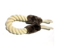 RUNROTOO Fermaporta e Attirare L'attenzione del Cane 2 Pezzi in Cotone Beige Anticollisione e Resistente per Proteggere le Entrate per Maniglia e Protezione Finestre