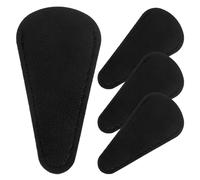 RUNROTOO Fodero per Forbici in Pelle Pu Nero 4 Pezzi Copertura Protezione Versatile Resistente per Forbici da Parrucchiere Sicurezza e Trasporto Pratico