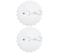 RUNROTOO Ganci a Ventosa Resistenti per Zanzariera Bianca in Pu, Set da 2, per Soffitto e Lettino, Collegabili e Facili da Installare