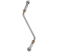 RUNROTOO Giunto Sferico Terminale Asta per Corno in Metallo Argento, Accessorio per Riparazione Strumenti a Fiato, Flessibilità Migliorata per Prove e Manutenzione