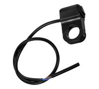 RUNROTOO Interruttore Commutatore per Luce e Indicatore di Direzione in Lega di Alluminio per Motocicletta Nero Design Elegante, Facile Controllo per Migliorare la Sicurezza di Guida