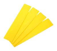 RUNROTOO Kit 4pezzi Marcatori da Campo per Tennis e Basket in TPE Giallo, Adesivi Riutilizzabili per Allenamento e Segnalazione Linee di Confine