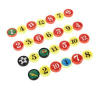 RUNROTOO Magneti Numerati per Tabellone da Calcio 54 Pezzi, Magneti Sostitutivi per Tavola Sportiva da Allenamento, Accessori Magnetici per Allenatore Calcio e Partite di Squadra