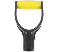 RUNROTOO Manico per Pala da Giardinaggio in Plastico Giallo Impugnatura Ergonomica a Forma, Riduce L'affaticamento della Mano per Lavori di Scavo e Giardinaggio