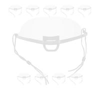 RUNROTOO Maschera Protettiva Trasparente 10 Pezzi Riutilizzabile e Lavabile in Materiale Traspirante per Protezione Nasale in Cucina e Salone di Bellezza