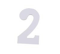 RUNROTOO Numero da Tavolo in Legno Bianco 8 Cm per Matrimonio e Shower, Taglio di Precisione e Decorazione Unica per Tavoli Stile e Classe