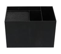 RUNROTOO Organizer da con 6 Scomparti e Divisori Multipli, Grande Capacità in Plastica Nera per Forbici e Accessori per Chioma per per Cameretta o