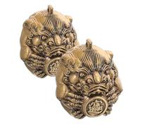 RUNROTOO Palline Baoding in Ottone Pi Yao per Massaggio e Fitness Mani, Palline Antistress Cinesi Compatte per Anziani, Strumento Benessere da Viaggio e Casa, Opera D'arte Culturale