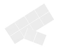 RUNROTOO Pellicola Diffusore Luce LED Bianco 10 Pezzi 5x5 Cm con Adesivo per Riduzione Abbagliamento e Protezione Vista, per Illuminazione Ufficio e Spazi Interni
