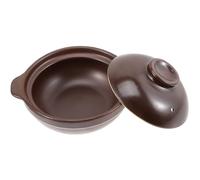 RUNROTOO Pentola in Ceramica da 600ml Coperchio, Pentola per Stufati Multiuso, Riscaldamento Uniforme e Facile da Pulire, per Cucina Domestica e Riso