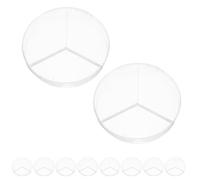 RUNROTOO Piastre di Petri Rotonde e Comode in Plastica Set di 10 Facili da Usare per Laboratorio per Esperimenti Scientifici e Ricerche di Laboratorio