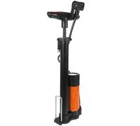 RUNROTOO Pompa per Bicicletta a Pavimento Portatile ad Alta Pressione 160 Psi Manometro, Ugello Multiplo e Barra di Trazione, per Gonfiaggio Bici, Veicoli a Due Ruote e Palloni Sportivi,