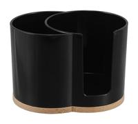 RUNROTOO Porta batuffoli di cotone: contenitore per cotton fioc con 2 scomparti, porta dischetti struccanti per l'organizzazione del bagno - Contenitore per dischetti struccanti per bagno e camera