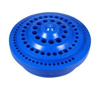 RUNROTOO Porta Utensili in Plastica Blu per Attrezzi in Pelle, Organizer Rotante a 360 Gradi Scomparti Classificati per Strumenti di Punzonatura e Lavorazione Artigianale