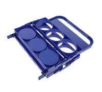 RUNROTOO Portabottiglie Birra Pieghevole Portatile in Plastica Manico Antiscivolo e Scomparti Separati Design a Texture Casuale per Feste e Locali Notturni