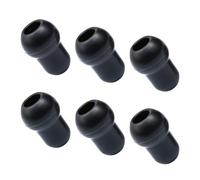 RUNROTOO Punte Auricolari e Isolamento Nero 6 in Silicone per Protezione Orecchie Freddo Metallo Stetoscopio Professionale