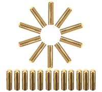 RUNROTOO Punte per Lacci delle Scarpe in Metallo Oro 5mm X 20mm, Set da 50 Pezzi, Accessori per Lacci Fai da Te e Consigli per Cintura, Resistenti e Antiruggine, per Decorazioni