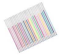 RUNROTOO Ricariche Plastico Gel per Glitter e 24 Penne Colorate 0,8 Mm Flusso Uniforme Alta Resa, per Studenti e